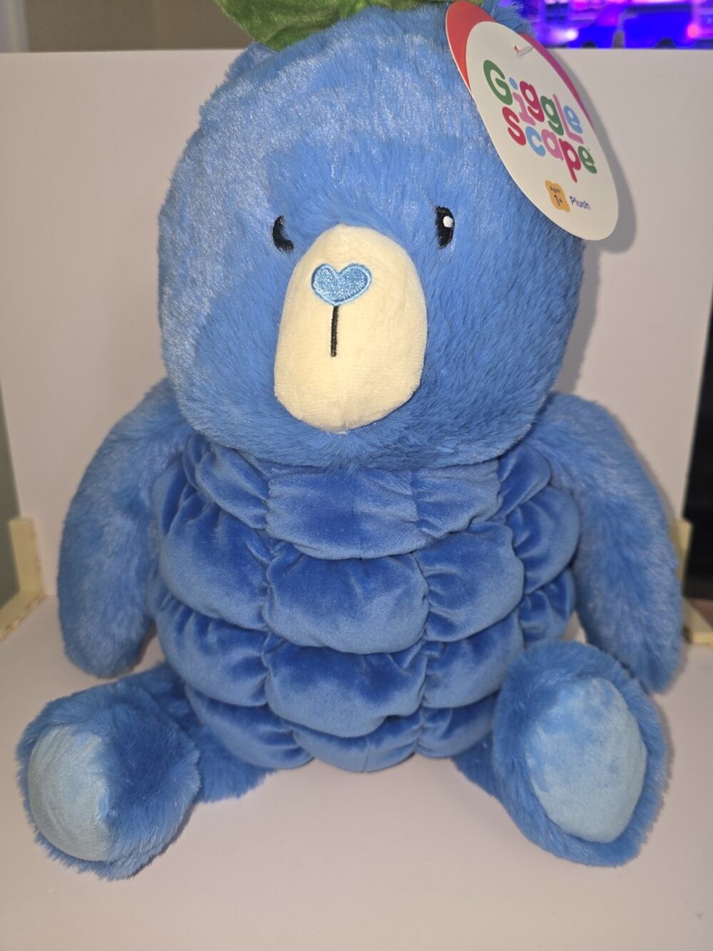 GiggleScape Blueberry Bear 12” Valentines Day Plush Nwt